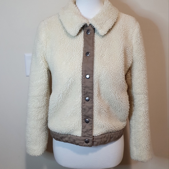 Madewell Sherpa Portland Jacket Size Small - Picture 4 of 10